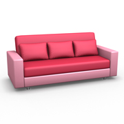 розовый диван для посетителей